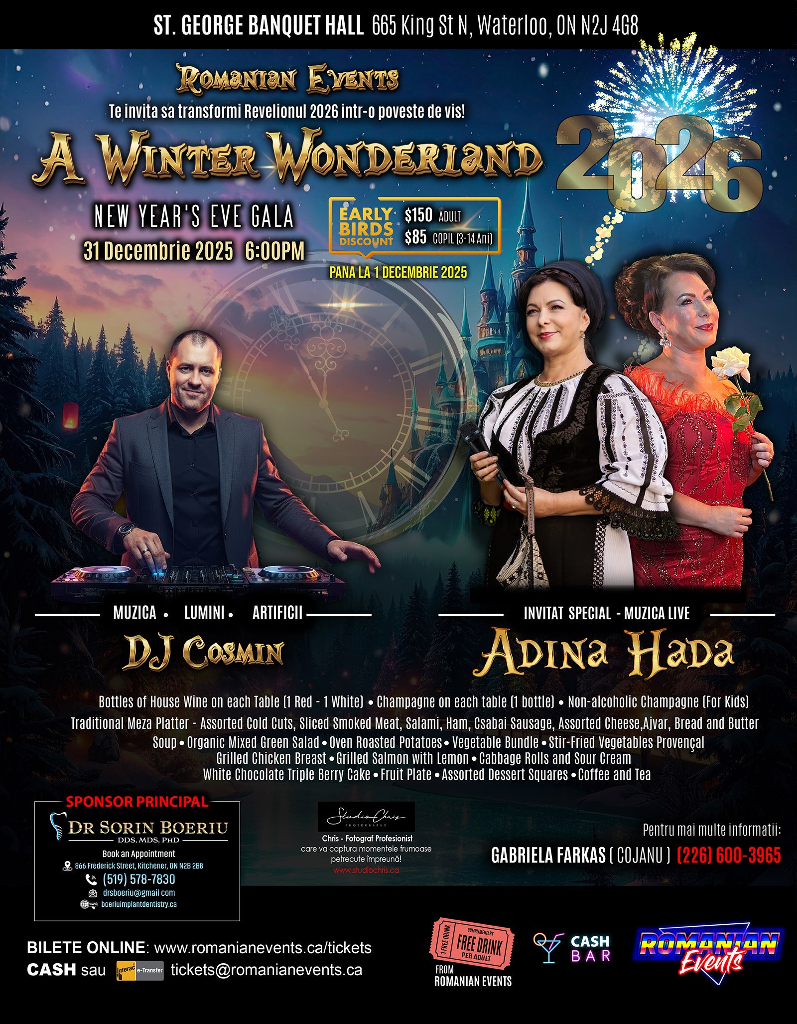 A Winter Wonderland - New Years Eve Gala 2026 event poster